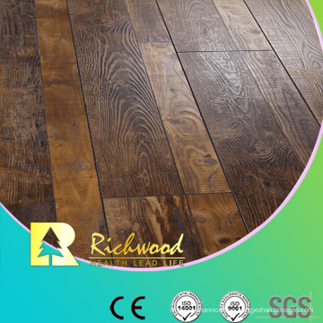 12.3mm HDF AC4 Embossed V-Grooved Waxed Edged Laminate Floor